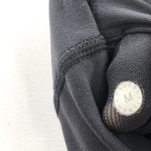 LULULEMON Womens Black Elastic Waist Skinny Pull On Compression Capri Leggings M - Picture 5 of 8